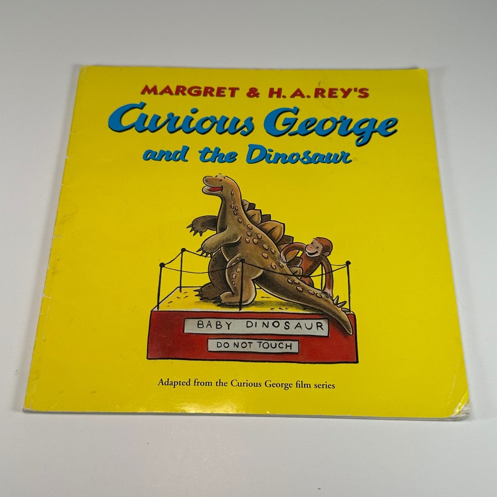 Curious George and the Dinosaur Margret & HA‎ Rey Paperback Book 1999